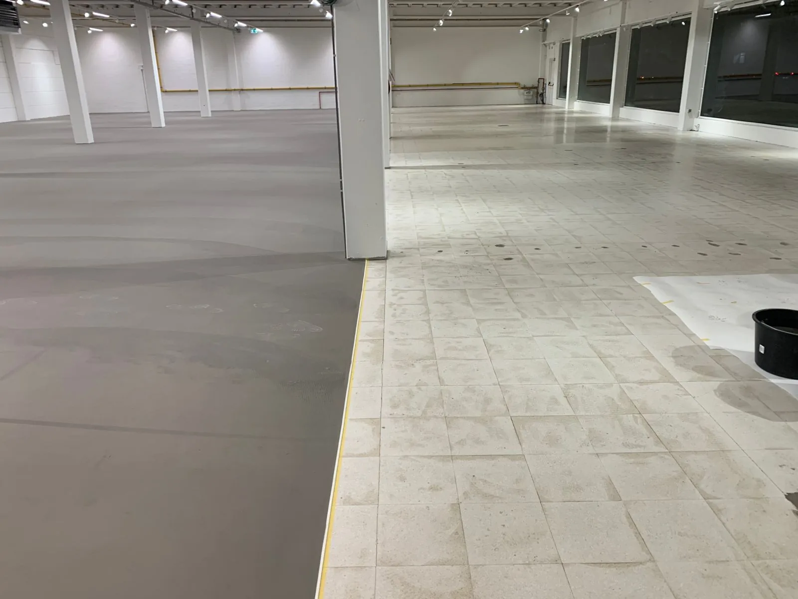 PVC projectvloer van 1.250 m² in een bedrijfsruimte, detail 2