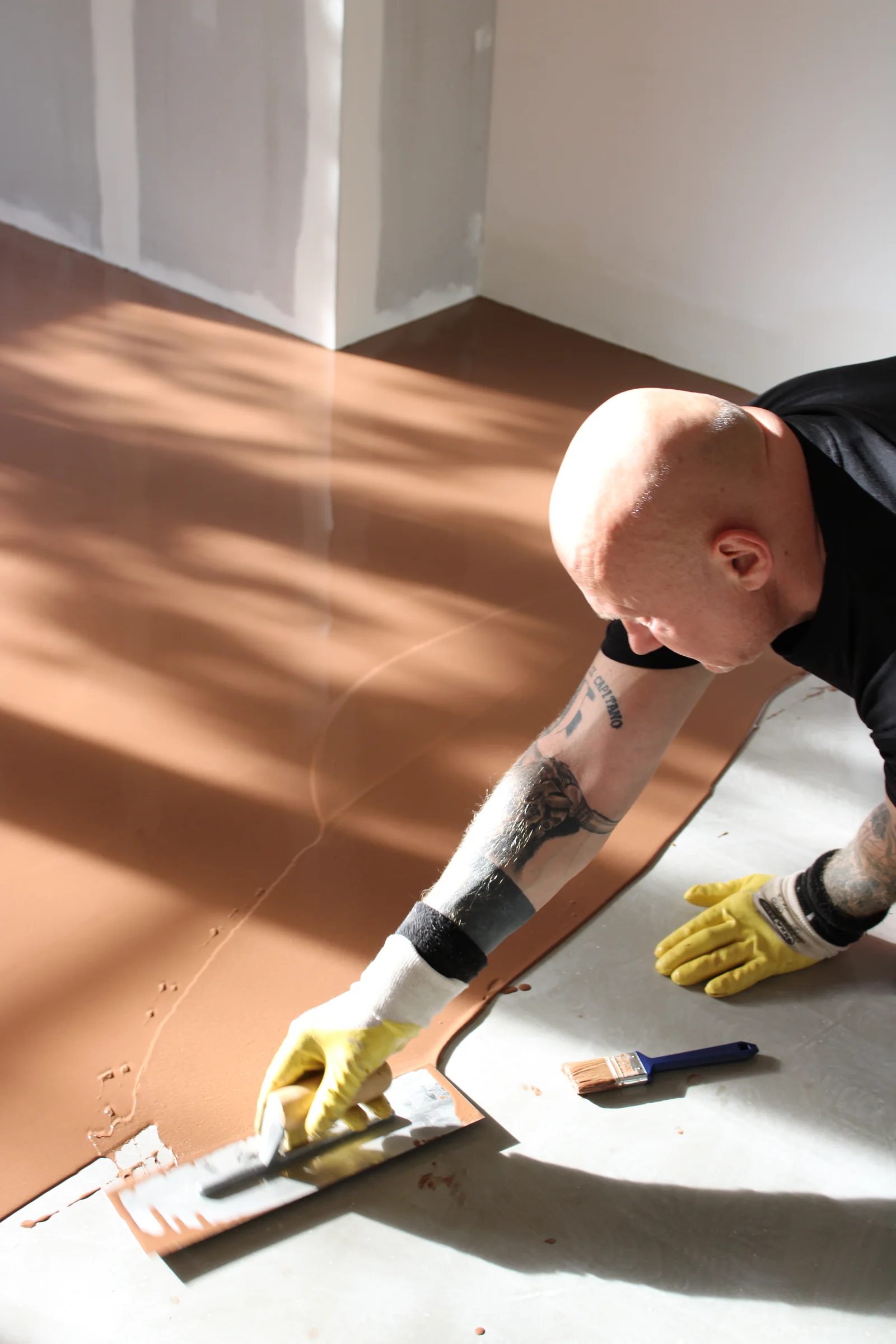Superbase Cortica minerale gietvloer, aangebracht in een woning, foto 3